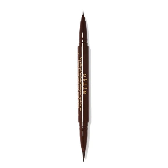NIB ✅STILA #DARK BROWN Stay All Day Dual-Ended Waterproof Liquid Eye Liner ✨NIB - Picture 3 of 9